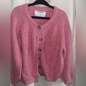 Pink Button-Up girl sweater